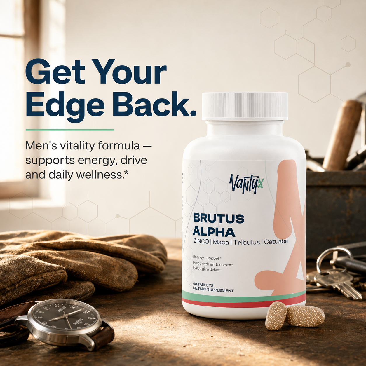 Brutus Alpha – Men's Vitality Tablets
