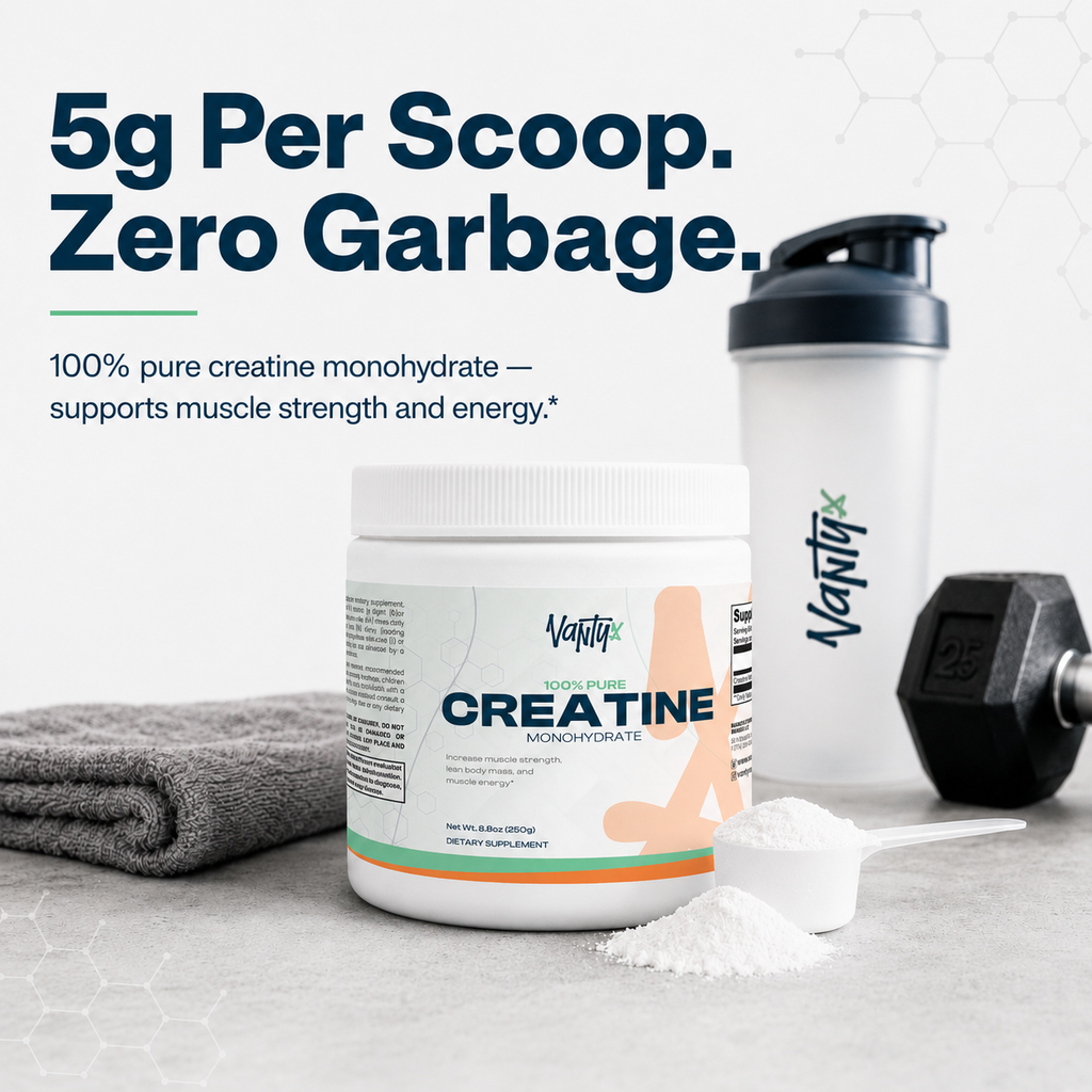 Creatine Monohydrate 100% Pure — 250g (50 Servings)