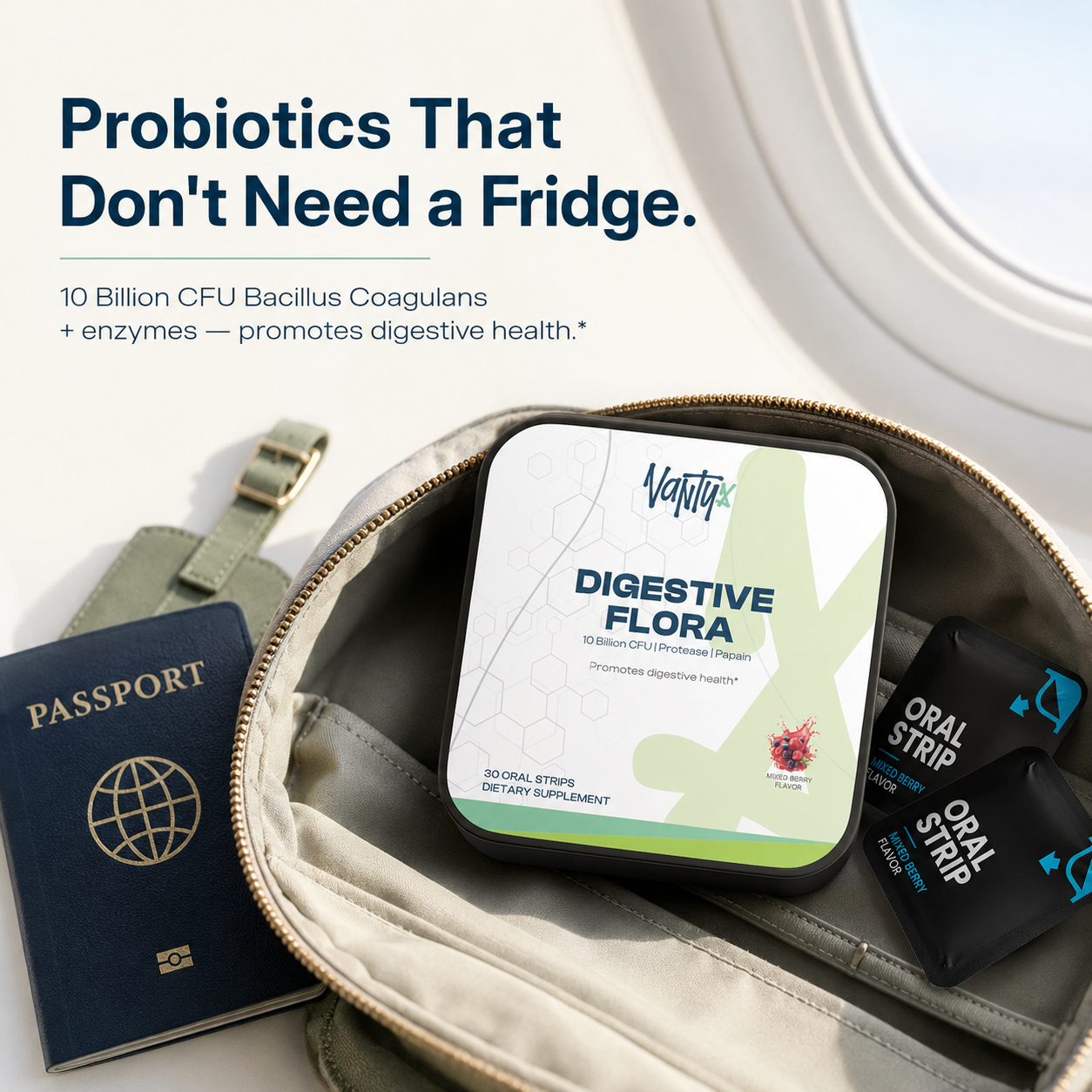 Digestive+ Gut Health Strips — 30 Mixed Berry