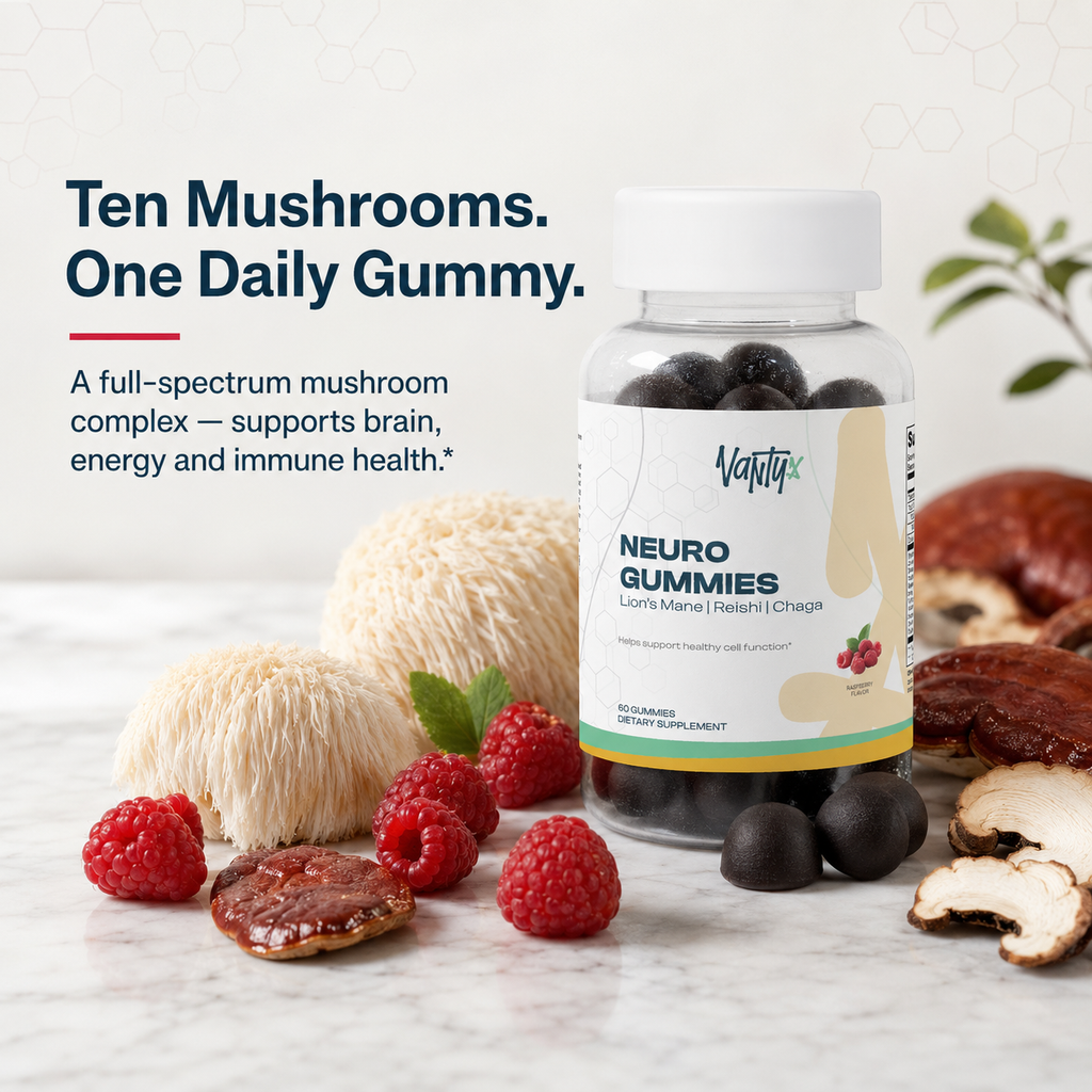 Neuro Gummies — Mushroom Complex Gummies, Raspberry