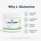 L-Glutamine Powder — Gut Lining Support · 2g per Serving · 300g (150 Servings)