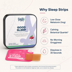Sleep Strips — Melatonin 1mg · 30 Raspberry Strips