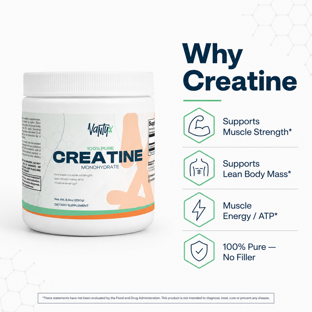 Creatine Monohydrate 100% Pure — 250g (50 Servings)