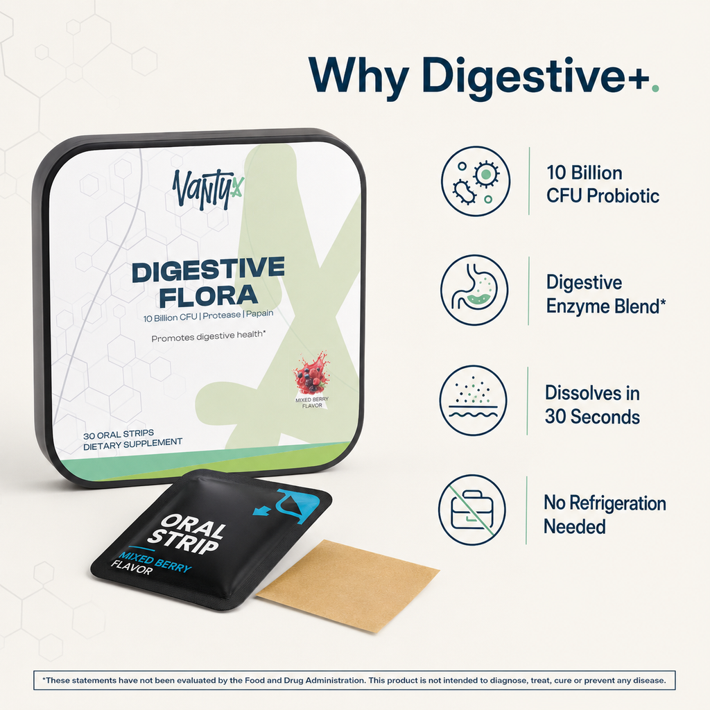 Digestive+ Gut Health Strips — 30 Mixed Berry