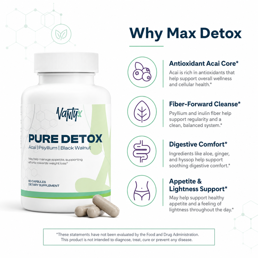 Pure Detox — Acai Berry Complex · 60 Capsules