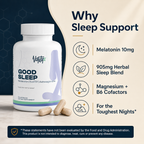 Good Sleep Support — Melatonin 10mg · 60 Capsules