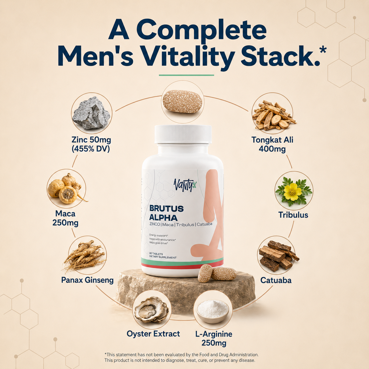 Brutus Alpha – Men's Vitality Tablets