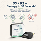 Vantyx Osteoheart Strips — D3 + K2, 30 Raspberry Strips