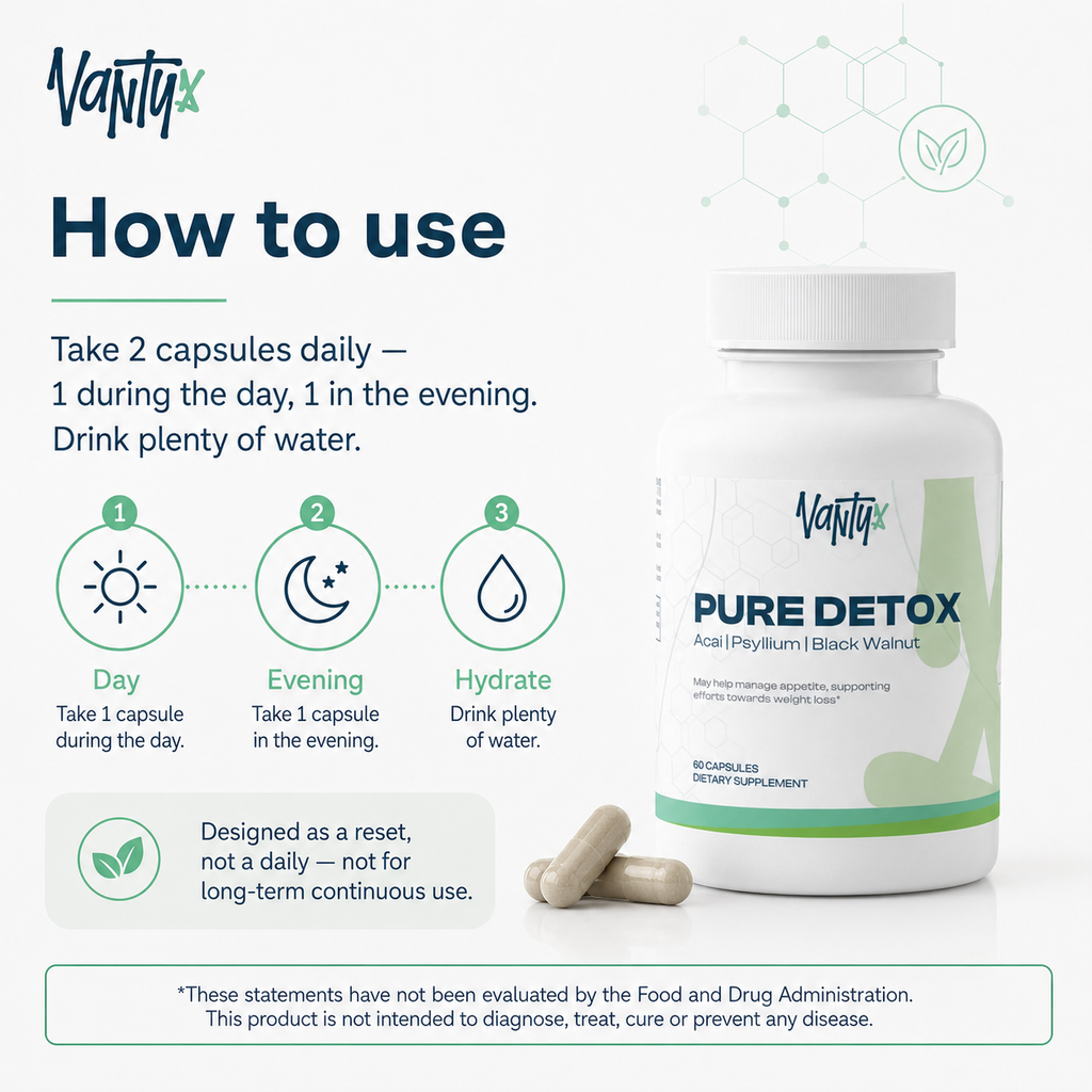 Pure Detox — Acai Berry Complex · 60 Capsules
