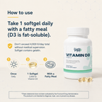 Vitamina D3 2,000 UI Vantyx — Huesos, sistema inmunitario y bienestar diario · 100 cápsulas blandas (suministro para 100 días)