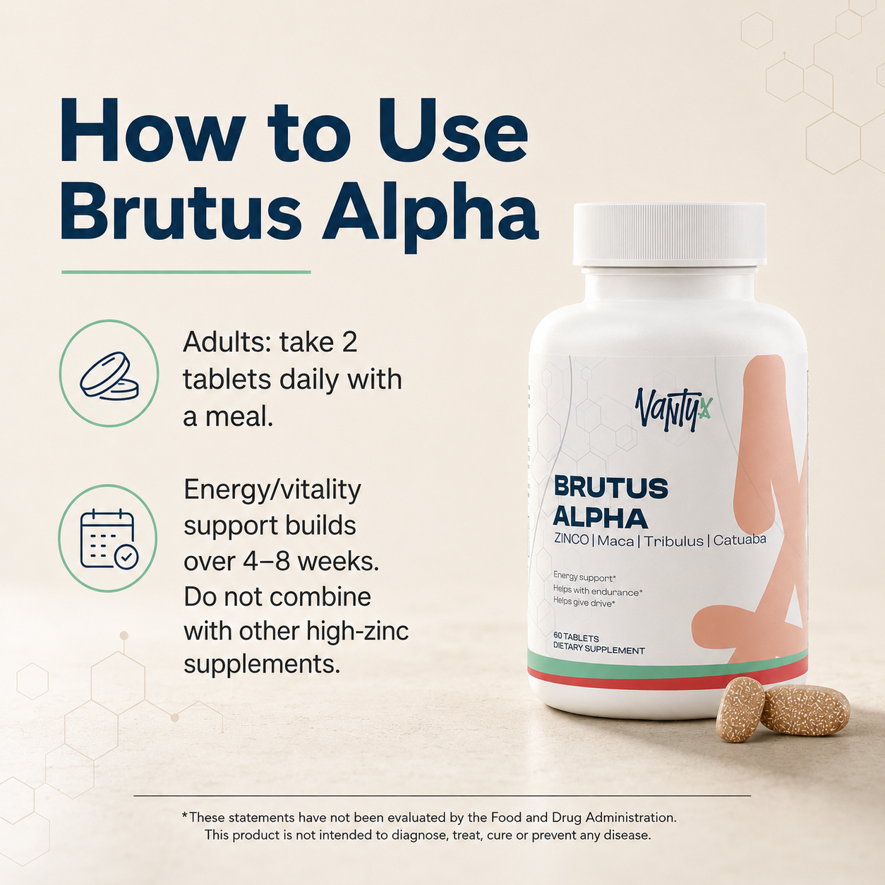 Brutus Alpha – Men's Vitality Tablets