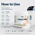 Creatine Monohydrate 100% Pure — 250g (50 Servings)