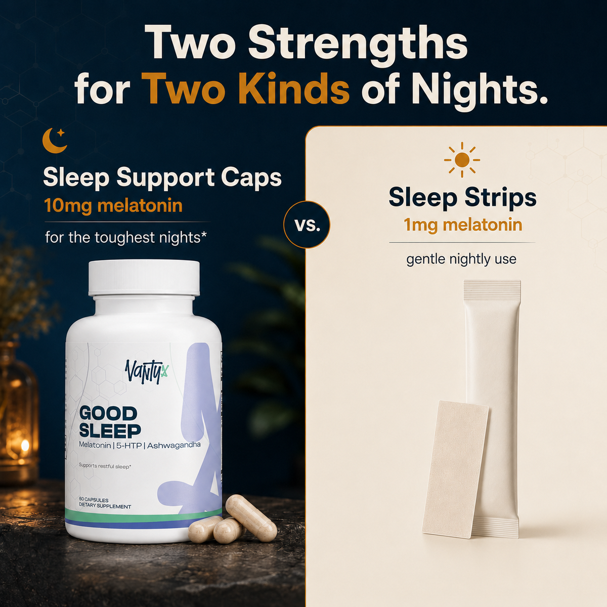 Good Sleep Support — Melatonin 10mg · 60 Capsules