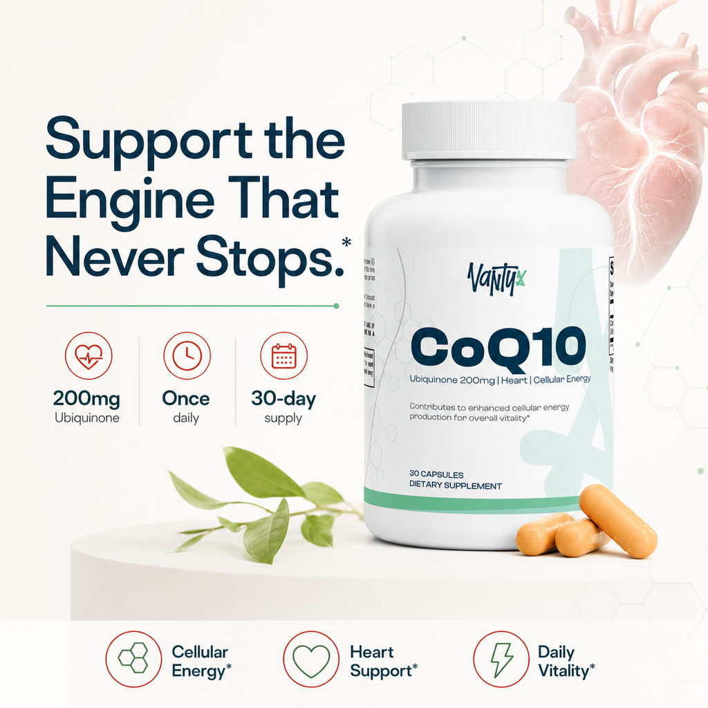 Vantyx CoQ10 200mg Ubiquinone — 30 Capsules