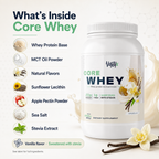 Core Whey Protein Concentrate — Vanilla, 839g