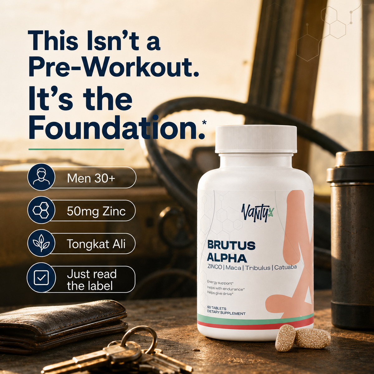 Brutus Alpha – Men's Vitality Tablets