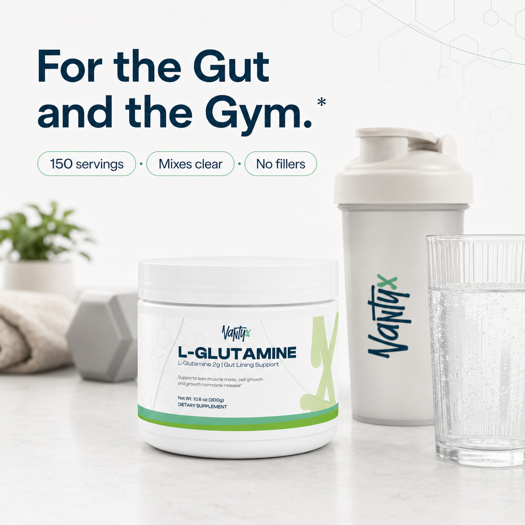 L-Glutamine Powder — Gut Lining Support · 2g per Serving · 300g (150 Servings)