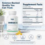 Vantyx Omega-3 Fish Oil — EPA 180mg + DHA 120mg · 100 Softgels