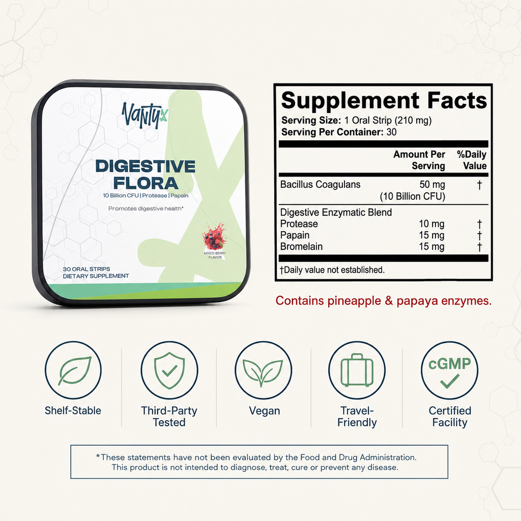 Digestive+ Gut Health Strips — 30 Mixed Berry