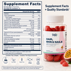 Gomitas para el cabello, la piel y las uñas Vantyx — Biotina 6000mcg + Colágeno + Multivitamínico · 60 Gomitas Sabor Maracuyá