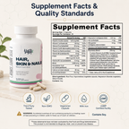 Hair, Skin & Nails Essentials Vantyx — Multivitamínico + Hierro + Biotina 5000mcg + Mezcla Botánica · 60 Cápsulas