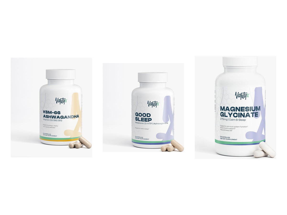Sleep & Relax Kit: Ashwagandha Plus, Good Sleep Support and Magnesium Glycinate
